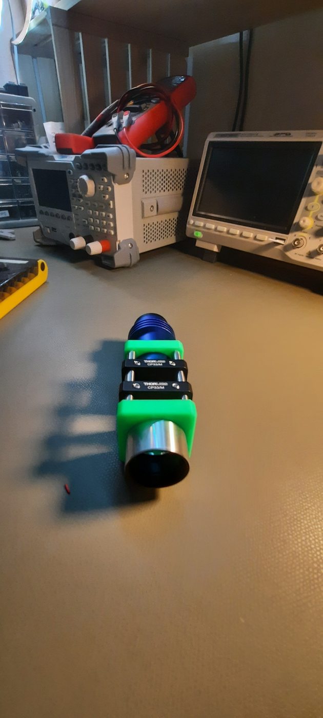 Early optical assembly on the laboratory bench